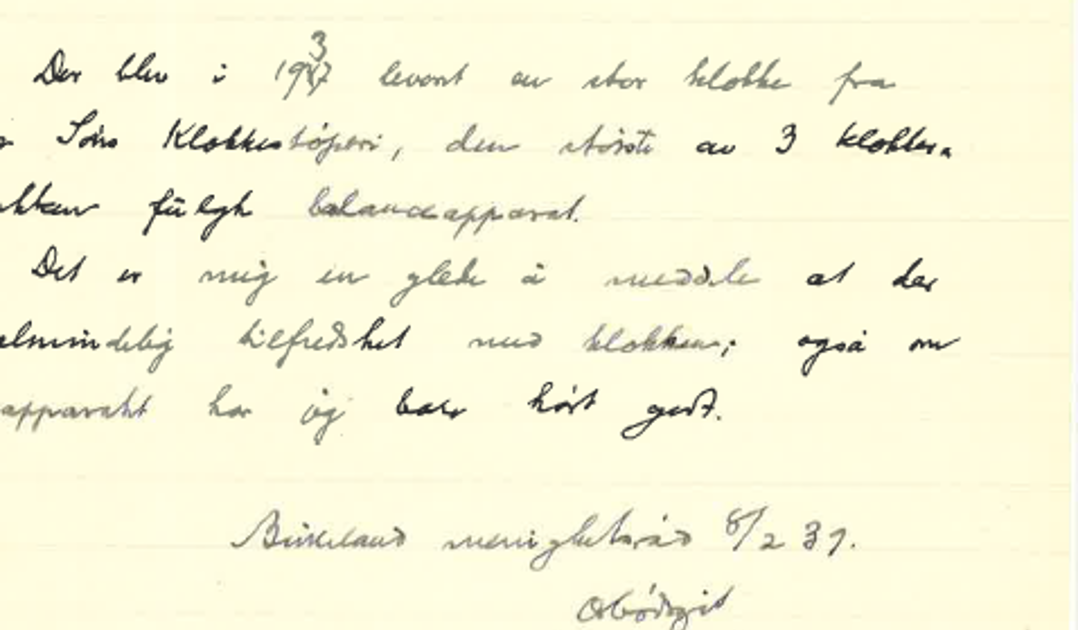 Div.kunde-uttalelser fra 1930 årene